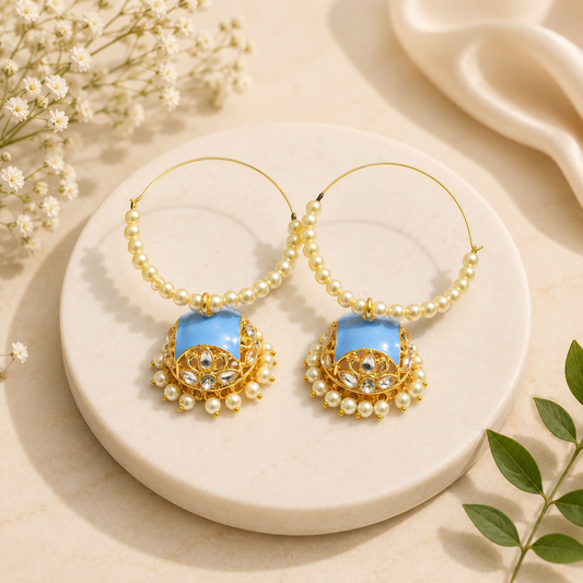 Pearl Jhumka Earrings