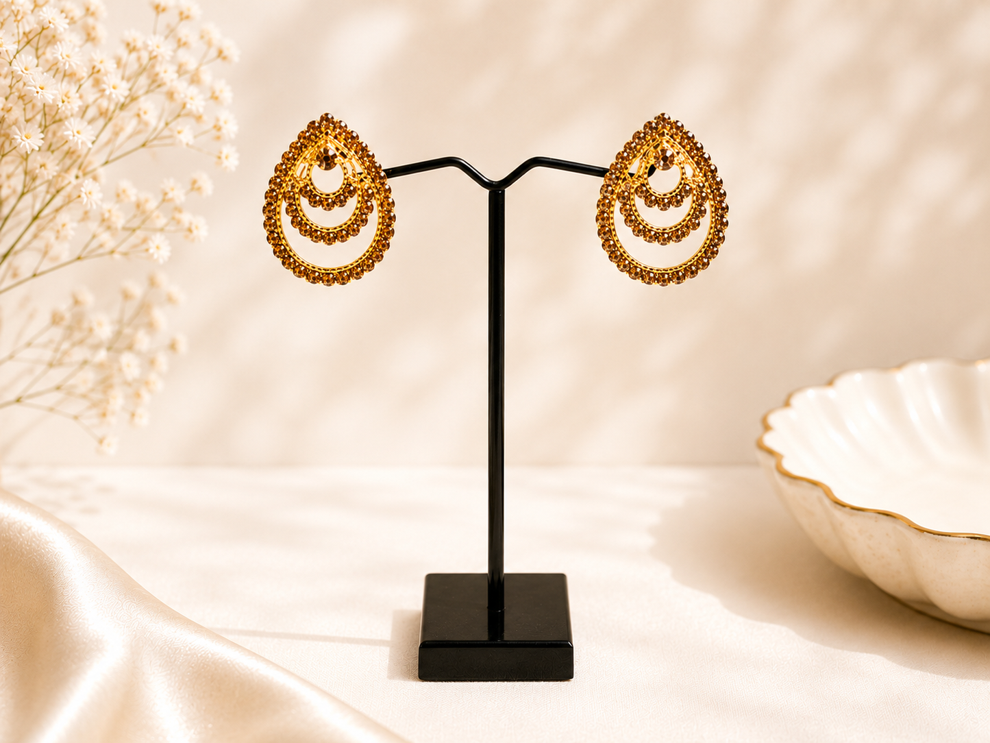 Gold Stud Earrings for Women