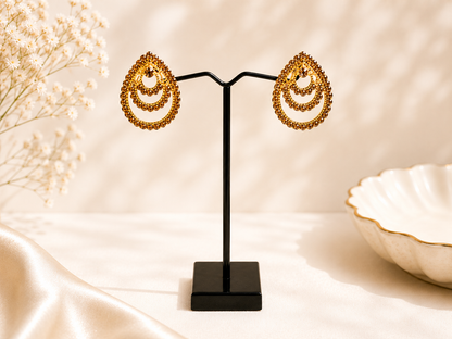 Gold Stud Earrings for Women