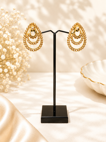 Gold Stud Earrings for Women
