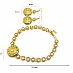 Designer Kundan necklace set Dimensions