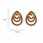 Elegant antique finish stud earrings for everyday wear