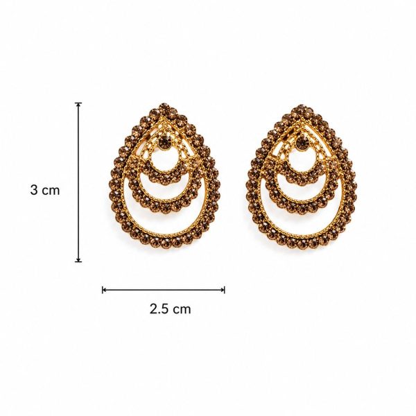 Elegant antique finish stud earrings for everyday wear